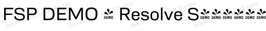 FSP DEMO - Resolve S字体转换